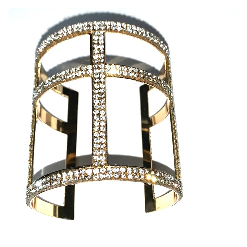 Gorgeous rhinestone cuff bracelet